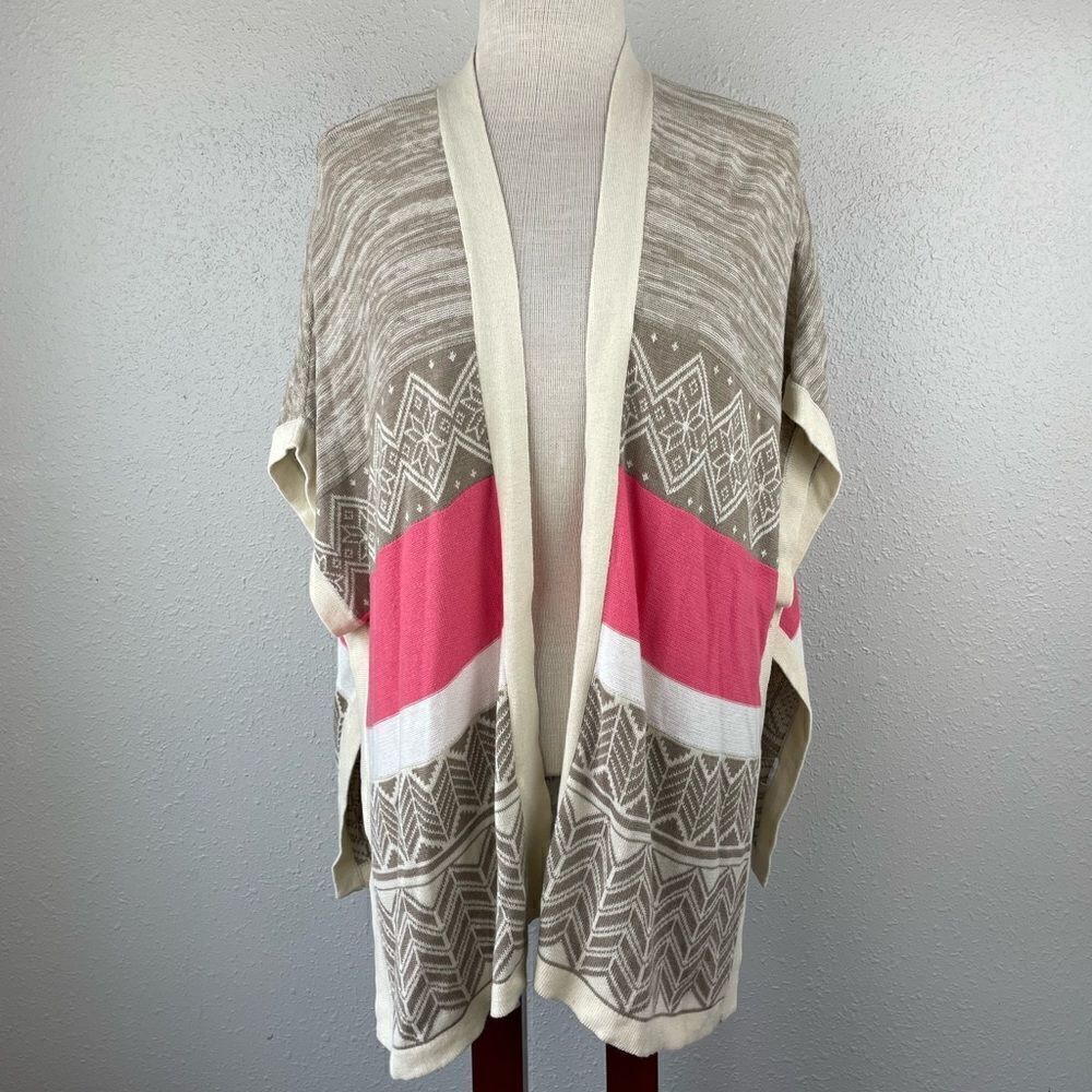 Bongo Poncho Style Cardigan Sweater Size XL EUC